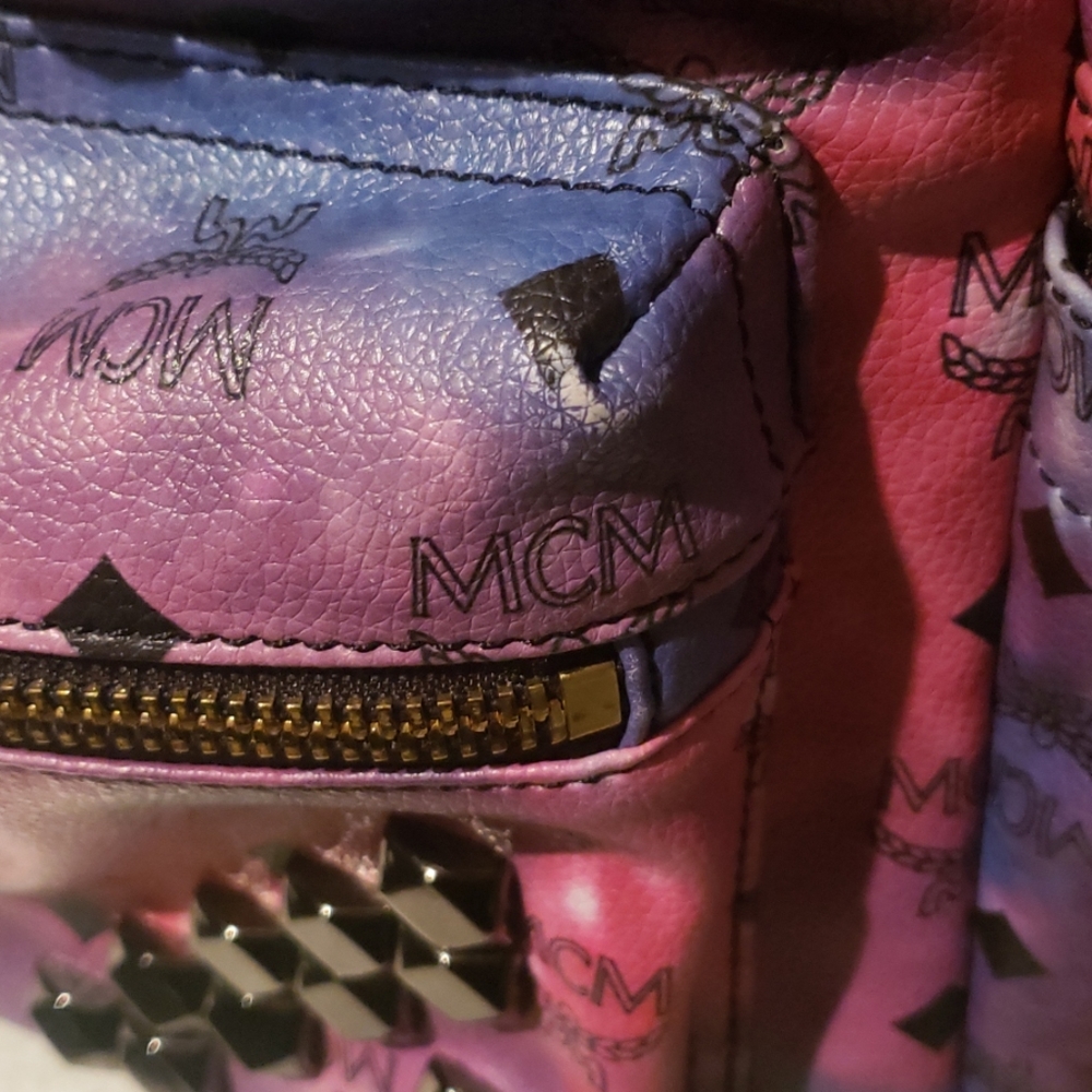 MCM Multicolored Studded Full Size Backpack - Picture 8 of 8